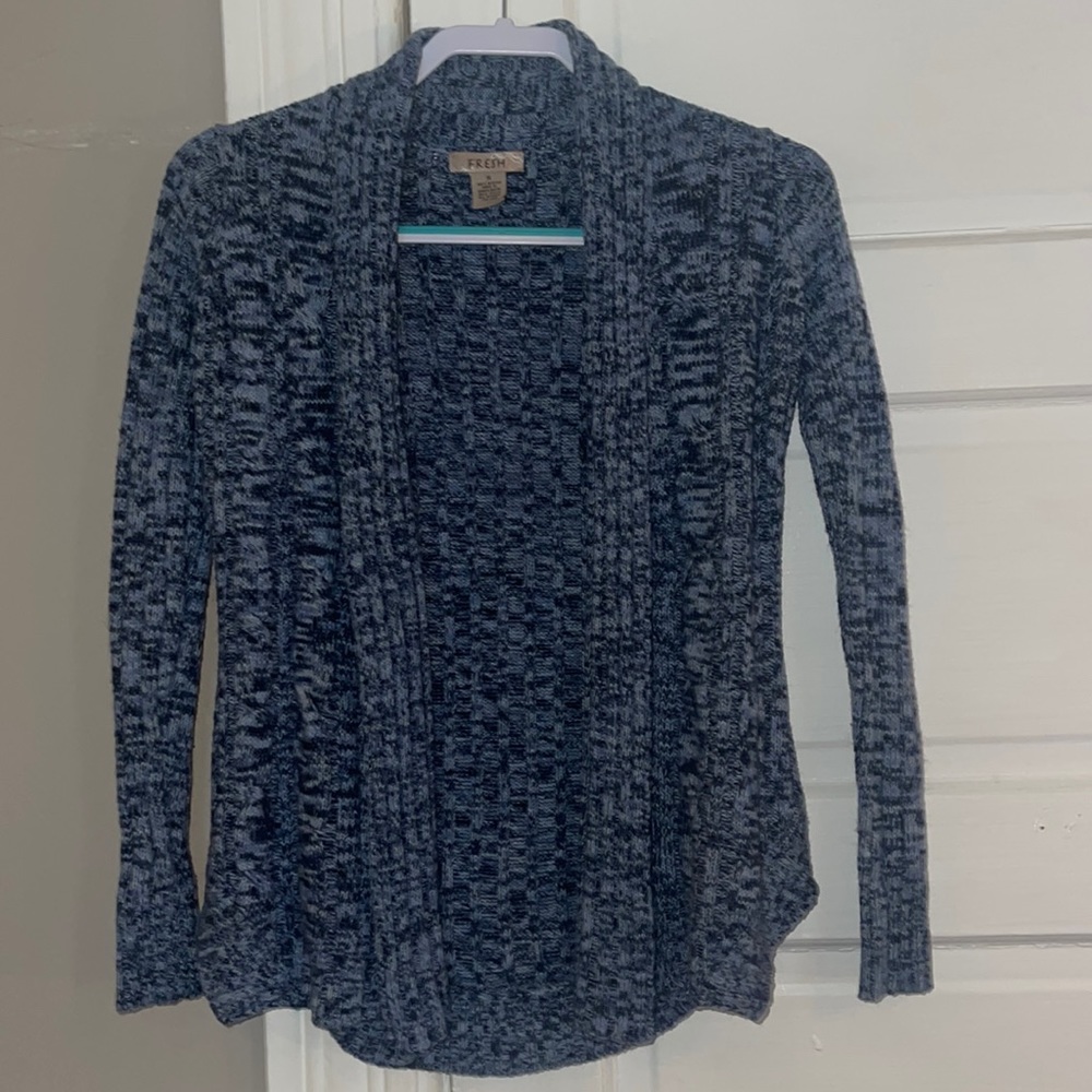 Blue cardigan